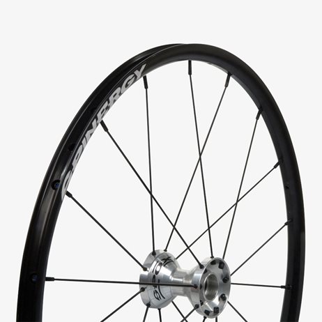 Ruote posteriori Spinergy, 18 raggi neri