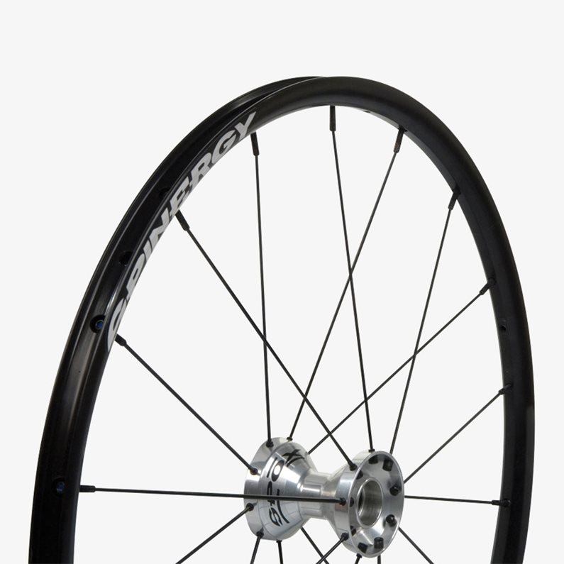 Ruote posteriori Spinergy, 18 raggi neri